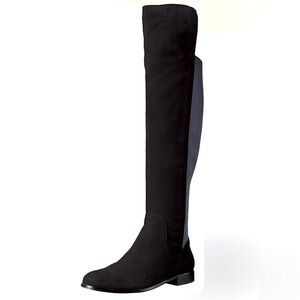 CORSO COMO Laura Black Suede Over The Knee Riding Boots 8 MSRP $250